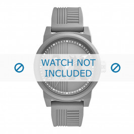 Armani bracelet de montre AX1452 Caoutchouc Gris 22mm