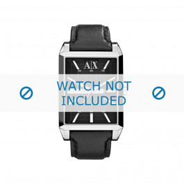 Bracelet de montre Armani AX2113 Cuir Noir 24mm
