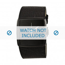 Bracelet de montre Armani Exchange AX6002 Cuir Noir 18mm