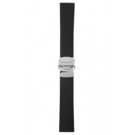 Bracelet de montre Mondaine BM20067 Caoutchouc Noir 22mm