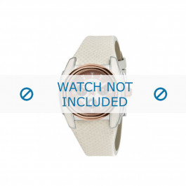 Breil bracelet de montre BW0383 / F260053231 / BW0384 Cuir Blanc 25mm