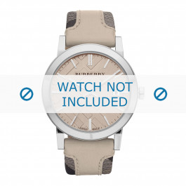 Bracelet de montre Burberry BU9021 Cuir Beige 20mm
