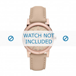 Bracelet de montre Burberry BU9109 Cuir Beige 18mm