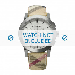 Bracelet de montre Burberry BU9360 Cuir Multicolore 22mm