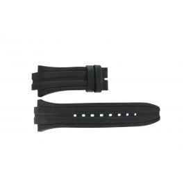 Breil bracelet de montre BW0414 Cuir Noir + coutures noires