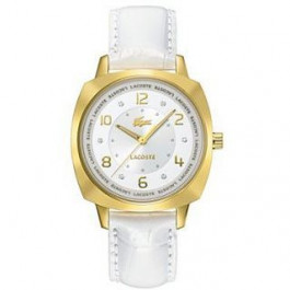 Bracelet de montre Lacoste 2000604 / LC-47-3-34-2234 Cuir Blanc 18mm