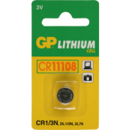 GP Cellule bouton Pile/batterie CR11108 / CR1/3N / DL1/3N / 2L76 - 3v
