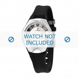Bracelet de montre Calypso K5162-1 / K5162-2 / K5162-3 Plastique Noir 14mm