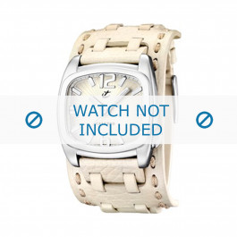 Calypso bracelet de montre K5224/1 Cuir Blanc 26mm