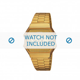 Casio bracelet de montre A168WG-9BWEF / A168WG-9BW Métal Or (dorée) 18mm 