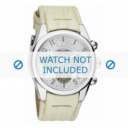 Dolce & Gabbana bracelet de montre DW0258 Cuir Blanc crème / Beige