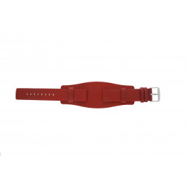 Bracelet de montre Universel B0223 Cuir Rouge 20mm