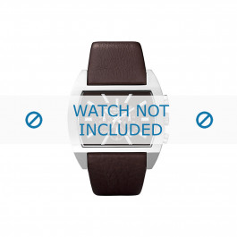 Bracelet de montre Diesel DZ4138 Cuir Brun foncé 29mm