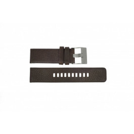 Bracelet de montre Diesel DZ1467 / Screw+Springbar Cuir Brun 24mm