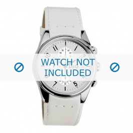 Bracelet de montre Dolce & Gabbana 3719770084 Cuir Blanc 20mm