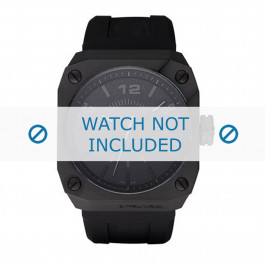 Bracelet de montre Diesel DZ1433 Silicone Noir 30mm