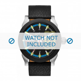 Diesel bracelet de montre DZ1677 Cuir Noir 24mm