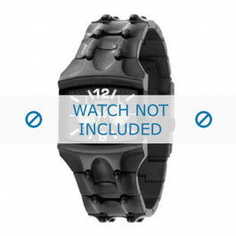 Diesel bracelet de montre DZ4127 Acier inoxydable Noir 25mm