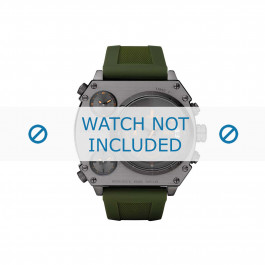 Bracelet de montre Diesel DZ4202 Silicone Vert 28mm
