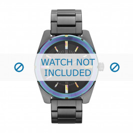 Diesel bracelet de montre DZ5347 Acier inoxydable Noir 22mm