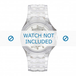 Diesel bracelet de montre DZ1709 Plastique Transparant 26mm