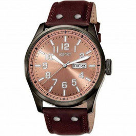 Esprit bracelet de montre ES103151002 Cuir Brun 25mm + coutures brunes