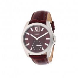 Bracelet de montre Esprit ES103592004 Cuir croco Brun 21mm
