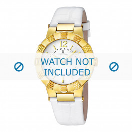 Bracelet de montre Festina F16735-1 Cuir Blanc 10mm