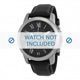 Bracelet de montre Fossil FS4812IE Cuir Noir 22mm
