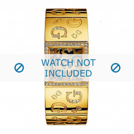 Bracelet de montre Guess I80340L1 / I90222L1 Acier Plaqué or 16mm