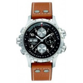 Bracelet de montre Hamilton H77616533 / H600.776.103 / H690.776.103 Cuir Cognac 22mm