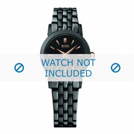 Hugo Boss bracelet de montre HB-194-3-34-2550 / HB1502343 Métal Noir