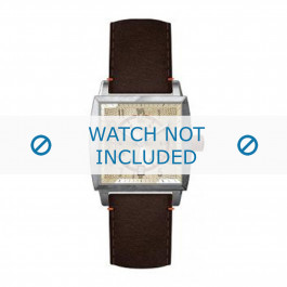 Bracelet de montre Hugo Boss HB-34-1-14-2049 Cuir Brun 24mm