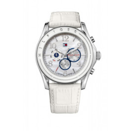 Bracelet de montre Tommy Hilfiger TH-112-3-29-1046 Cuir Blanc 24mm