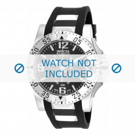 Bracelet de montre Invicta 18202.01 Caoutchouc Noir 26mm