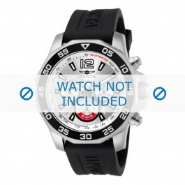 Bracelet de montre Invicta 7430 Caoutchouc Noir 22mm
