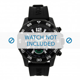 Bracelet de montre Invicta 7436 Caoutchouc Noir 22mm