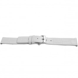 Bracelet de montre Universel J520 Cuir Blanc 26mm