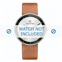 Bracelet de montre Jacob Jensen Strata 281 Cuir Cognac 16mm