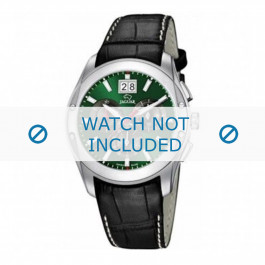 Bracelet de montre Jaguar J615-3 Cuir croco Noir 22mm