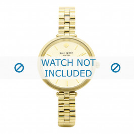 Bracelet de montre Kate Spade New York 1YRU0858 Acier Plaqué or 10mm