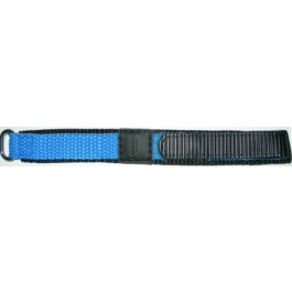 Bracelet de montre Universel KLITTENBAND 412R Velcro Bleu clair 14mm