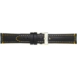 Bracelet de montre Universel 393.01.10 Cuir Noir 20mm