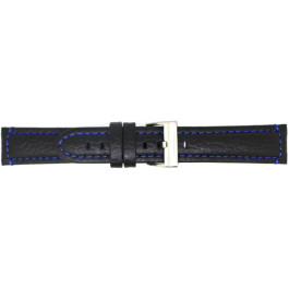 Bracelet de montre Universel 394.01.05 Cuir Noir 24mm