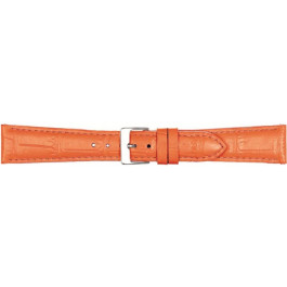 Bracelet de montre Poletto 454.14.18 Cuir Orange 18mm