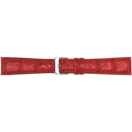 Bracelet de montre Poletto 454.07.14 Cuir Rouge 14mm