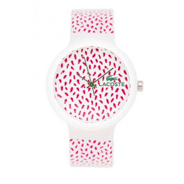 Lacoste bracelet de montre 2020097 / LC-46-4-47-2576 Caoutchouc Rouge 14mm