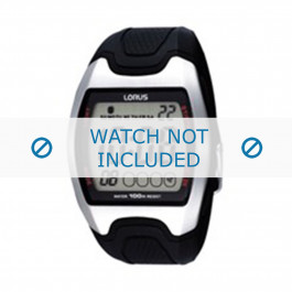 Lorus bracelet de montre Z009-X002 Plastique Noir
