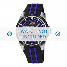 Bracelet de montre Lotus 18259/2 Caoutchouc Noir 22mm