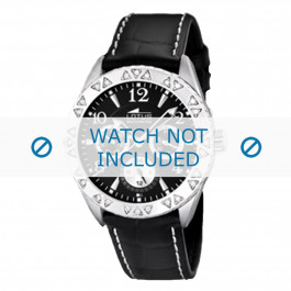 Bracelet de montre Lotus 15681-3 / 15681-9 Cuir Noir 21mm